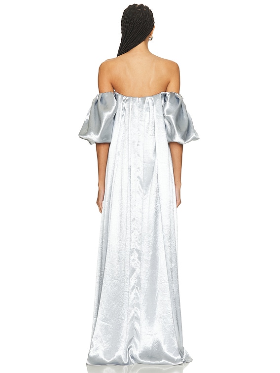 CAROLINE CONSTAS Palmer Gown in Cloud Blue | FWRD