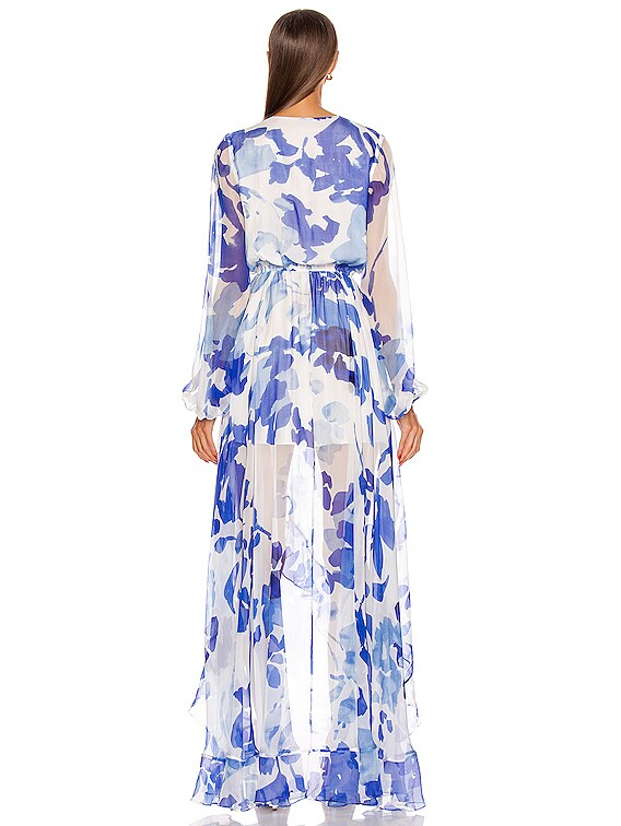 CAROLINE CONSTAS Liv Gown in Blue | FWRD CAROLINE CONSTAS Liv Gown in Blue | FWRD