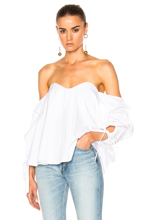 Caroline Constas Gabriella offers Off The Shoulder Top