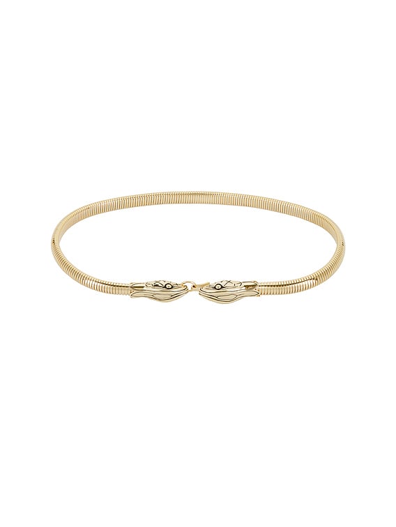 Chloe Snake Belt in Vintage Gold | FWRD