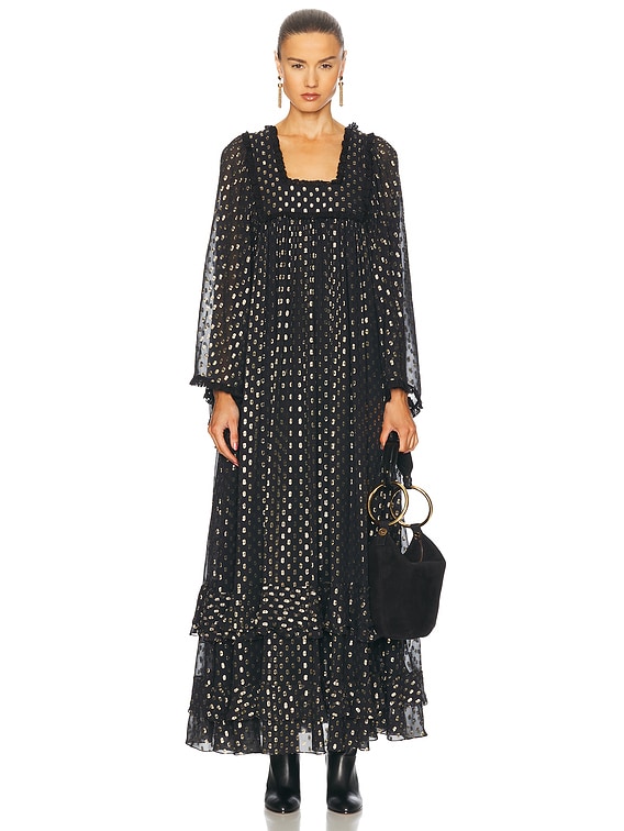 美品◇Herlipto Tiered Polka-Dot Long Dress Her lip to on X: 