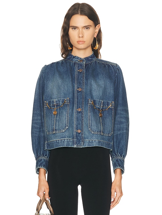 Chloe Denim Jacket in Faded Indigo | FWRD