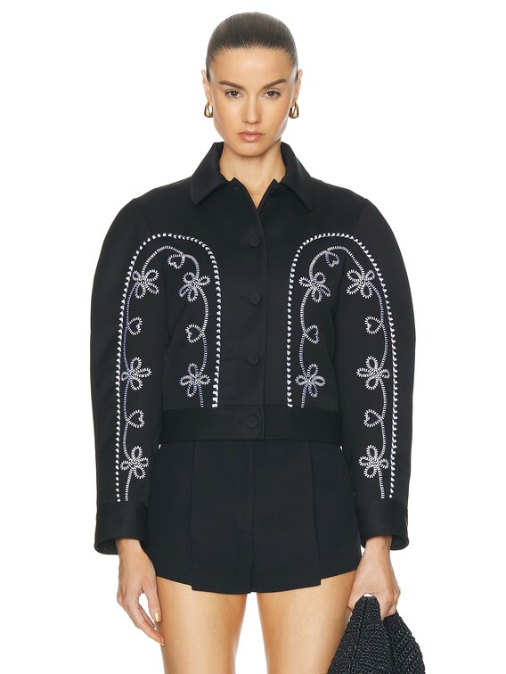 ジャケット Chloe FW25 Embroidered wool blazer (CH25AVE64097 905) Women's Chloé Designer Jackets & Blazers | Saks Fifth Avenue