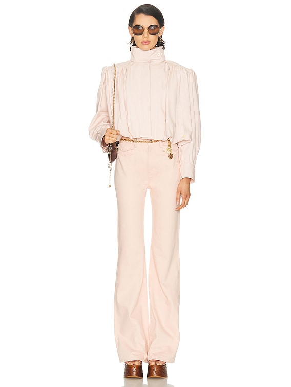 High Neck Cropped Jacket