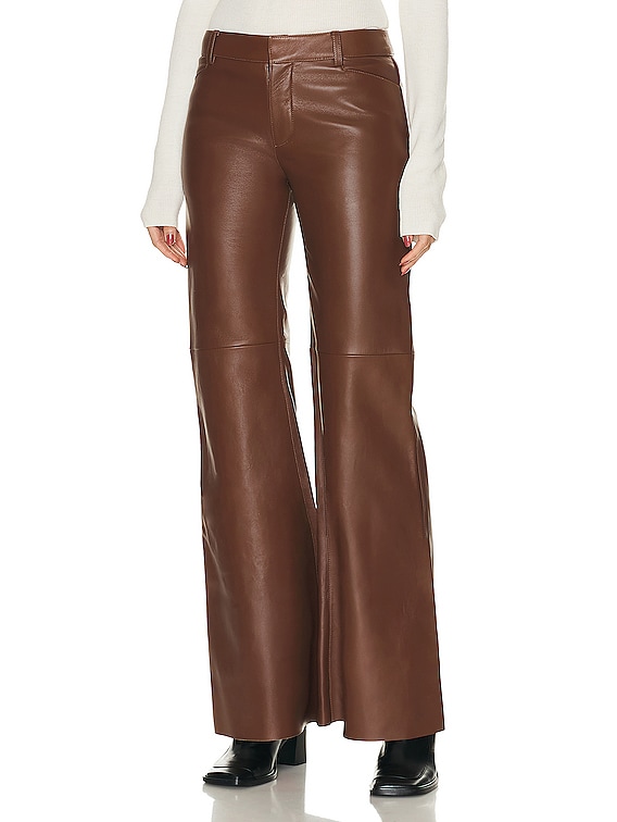 15 Outfits With Leather Flare Trousers - Styleoholic
