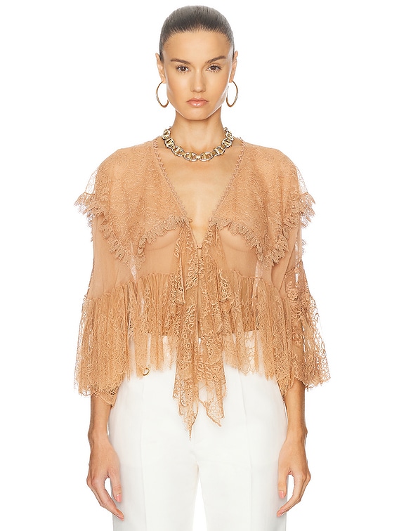Chloé Boxy Lavallière Blouse In Silk Georgette | Chloé US