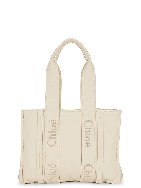 Chloe Woody Medium Nylon Tote Bag