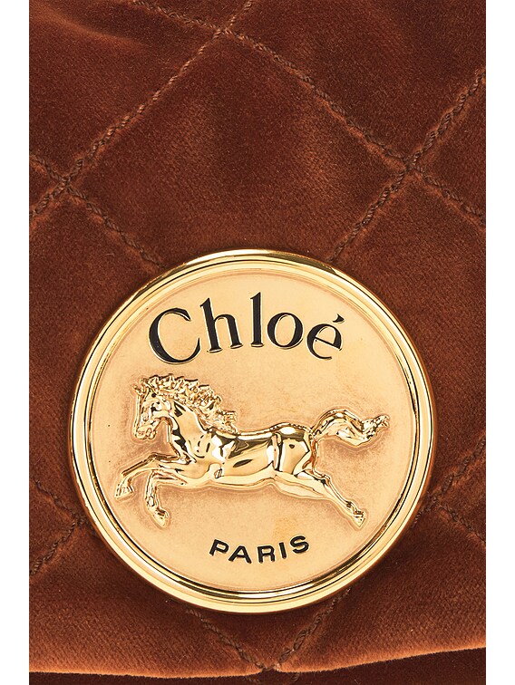 Chloe Heritage Shoulder Bag in Clay Brown | FWRD