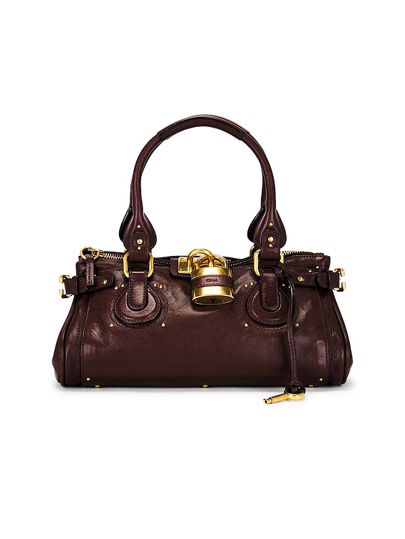 chloe 大型 ブラウン パディントン Chloe Paddington Tote Bag in Crafty Brown | FWRD