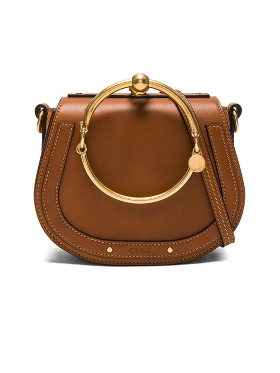 chloé small nile leather bracelet bag