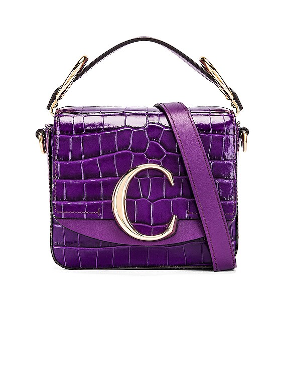 Purple store croc bag