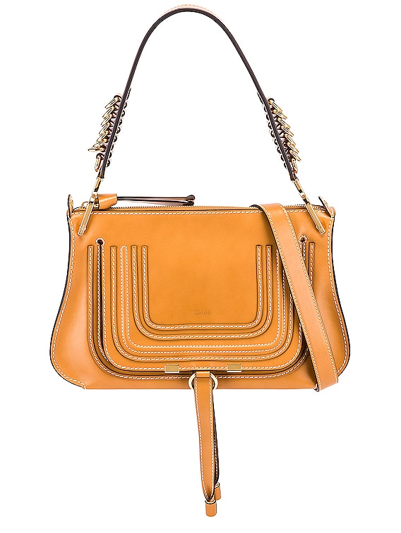 medium marcie leather saddle bag