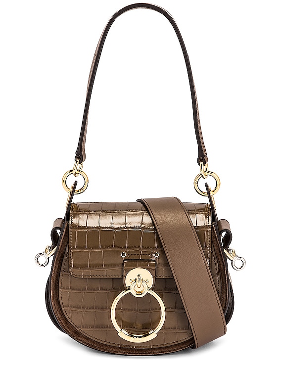 Chloé Small Tess Leather Crossbody Bag In Nude