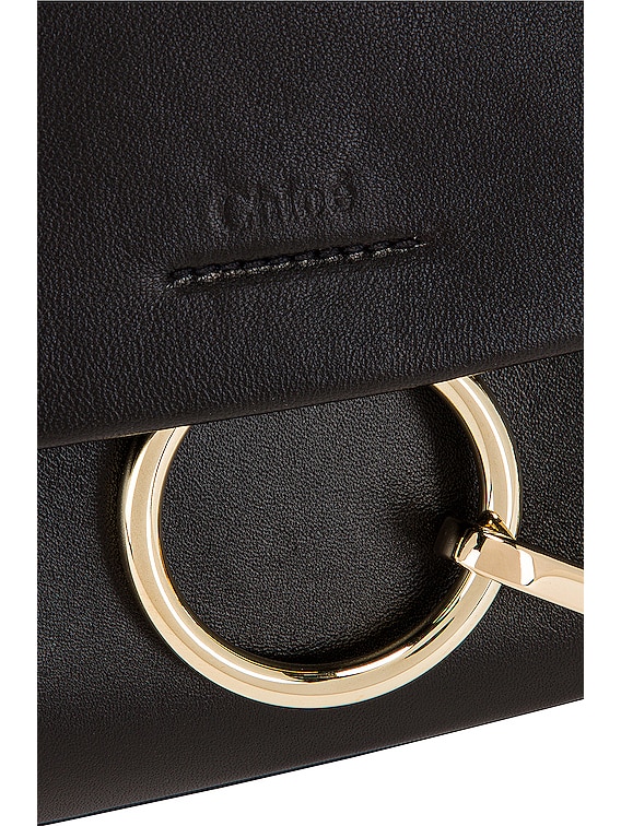 Chloe Small Faye Top Handle Bag in Black | FWRD