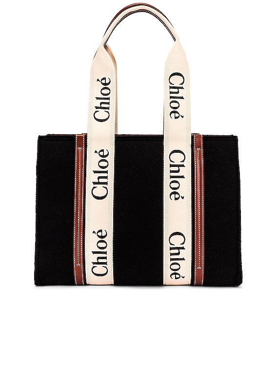 black chloe woody tote