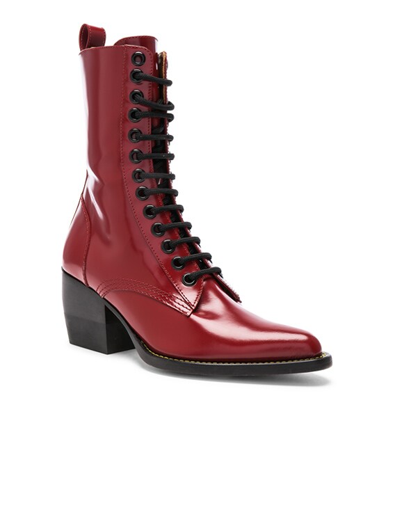 red chloe boots