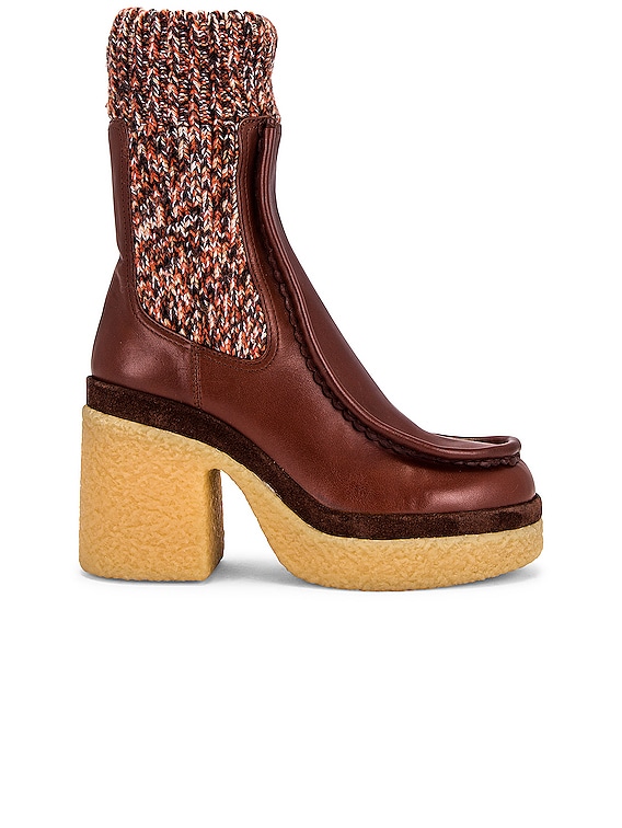 Chloe Jamie Ankle Boots in Tannish Brown | FWRD