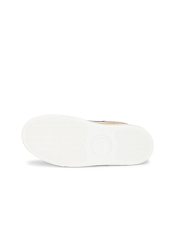 Chloe Lauren Sneakers in White & Brown | FWRD
