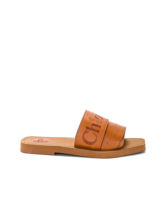 Chloe woody best sale flat mule