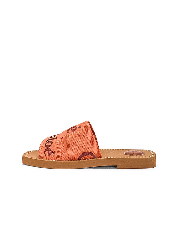 Chloe Woody Sandal in Orange | FWRD