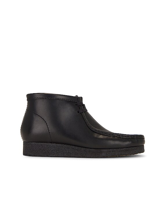 Clarks Originals Wallabee Leather Boots - Black