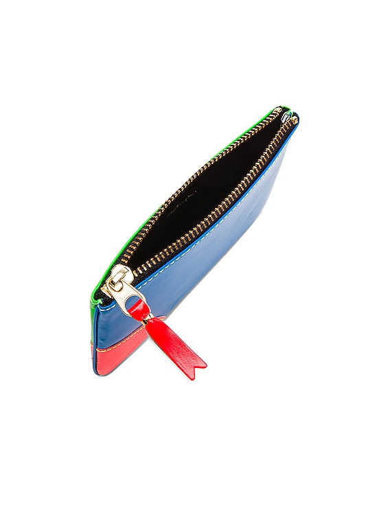 COMME des GARCONS Super Fluo Small Pouch in Blue & Green | FWRD