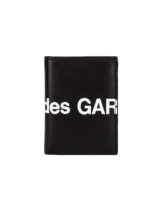 COMME des GARCONS Huge Logo Wallet in Black | FWRD