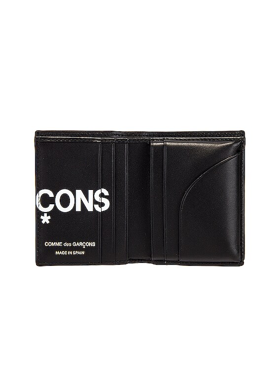 COMME des GARCONS Huge Logo Wallet in Black | FWRD