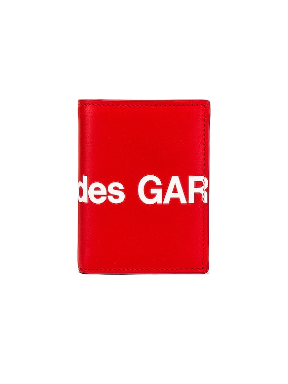 COMME des GARCONS Huge Logo Wallet in Red | FWRD