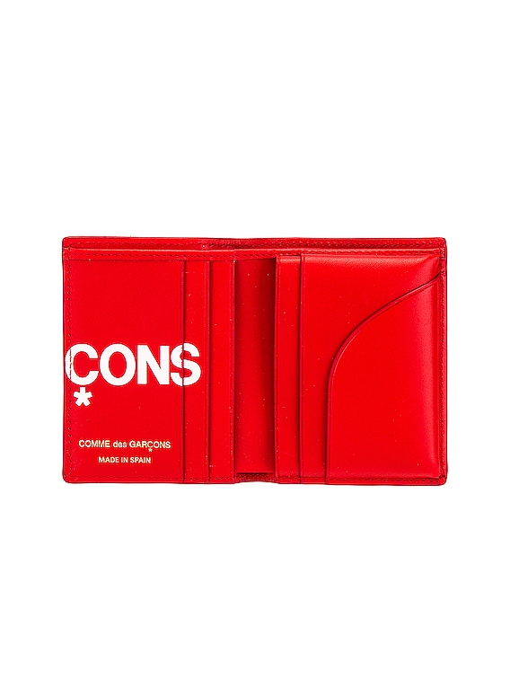 COMME des GARCONS Huge Logo Wallet in Red | FWRD