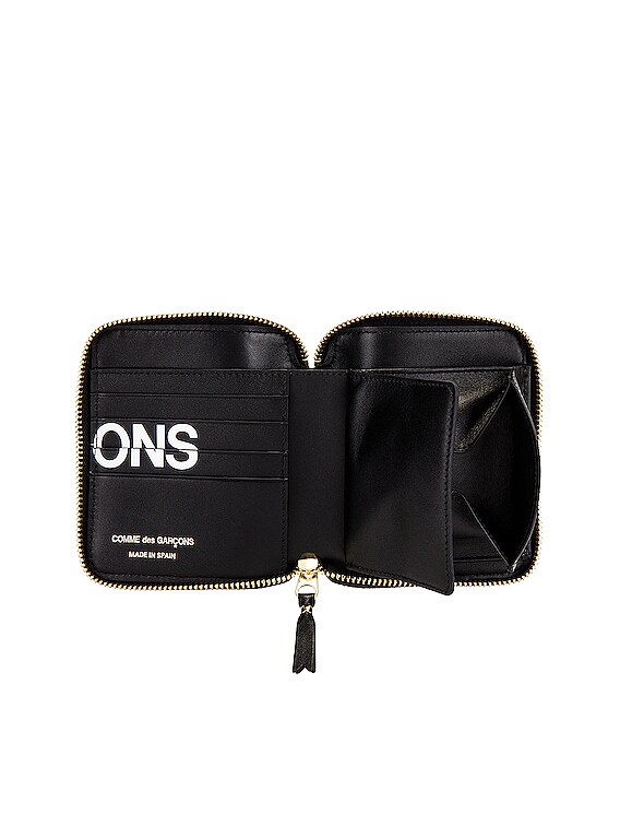 COMME des GARCONS Huge Logo Wallet in Black | FWRD
