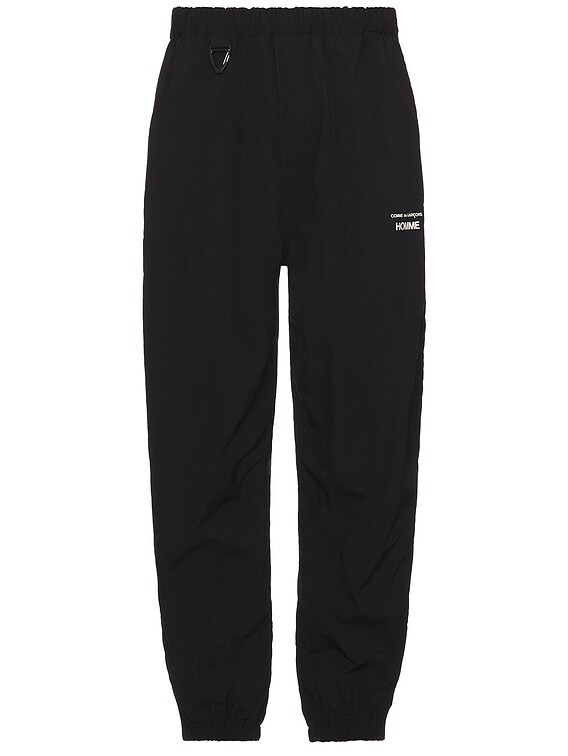 COMME des GARCONS HOMME Nylon Typewriter Pants in Black | FWRD