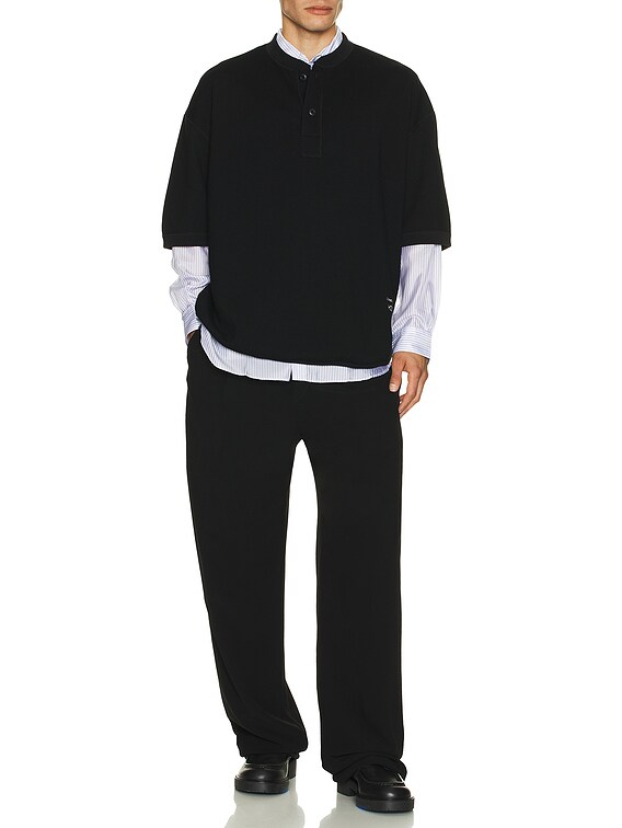トップス tricot COMME des GARCONS WAFFLE SHIRT COMME des GARCONS HOMME Waffle Tee in Black | FWRD