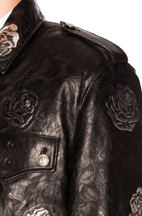 Embossed Leather Jacket