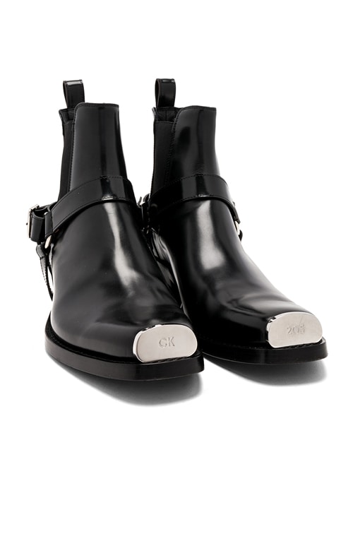 calvin klein rubber chelsea boots