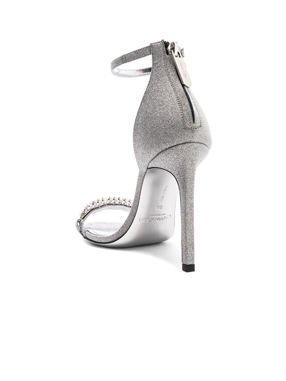 calvin klein silver heels