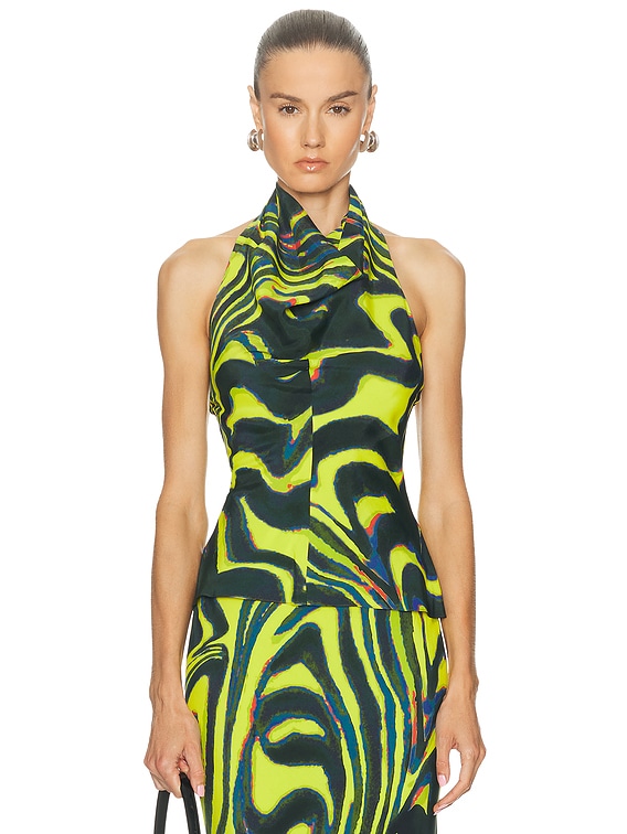 long draped halter dress Faera main image 1