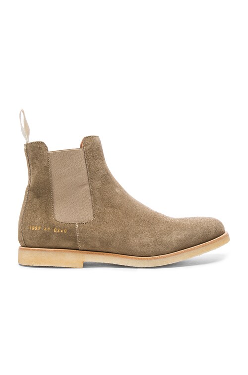 taupe chelsea boots