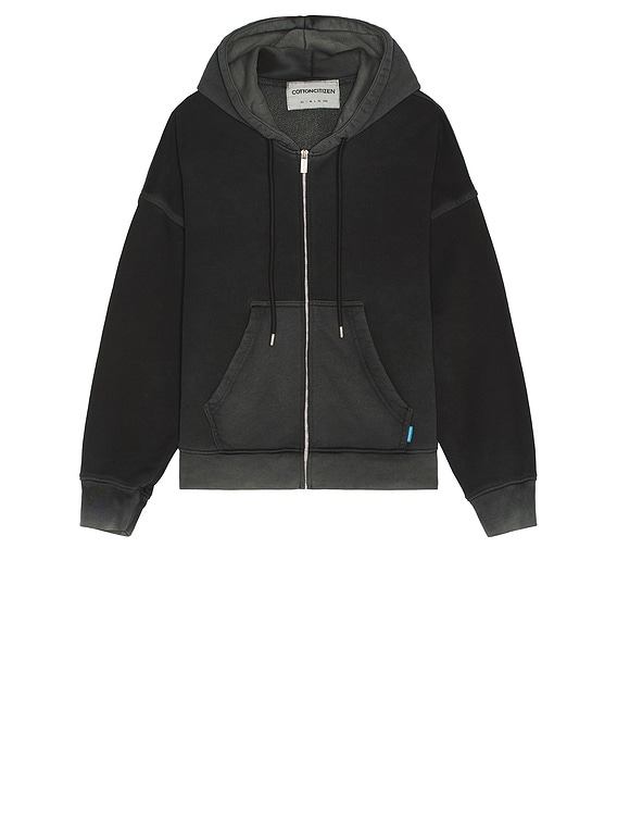 COTTON CITIZEN Boston Zip Hoodie in Vintage Charcoal | FWRD