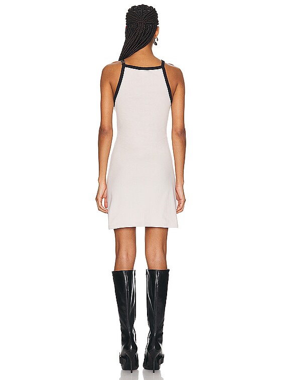 【Courreges】Buckle contrast cotton mini dress（送料込み） Courreges】Buckle contrast cotton mini dress（送料込み）