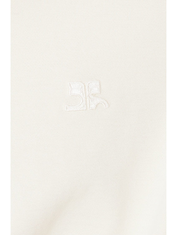 【関税&送料込】Courreges Ivory Cotton Blend Polo Dress Courreges Twist Cotton Polo Dress in Natural | FWRD