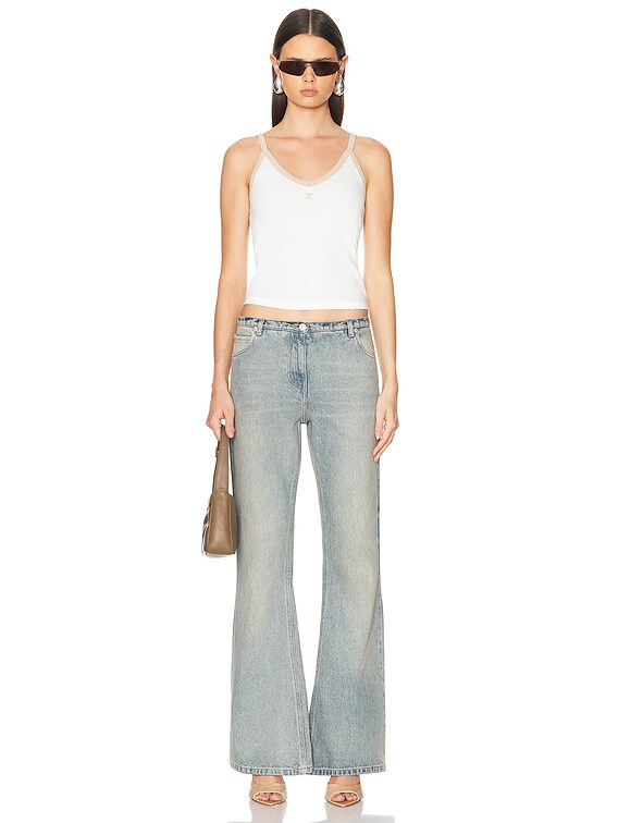 【送料&関税込】CourrA¨ges Jeans Bootcut COURRÈGES Mid-rise bootcut jeans | NET-A-PORTER