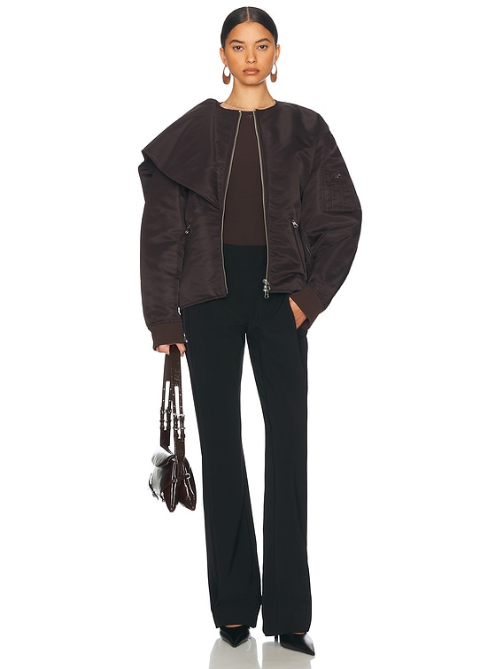 インナー・ルームウェアその他 Courreges SS25 'Illusion' bodysuit (424JBD112PL0159 B099) Courrèges Frame Illusion Inset Hooded Bodysuit | Nordstrom