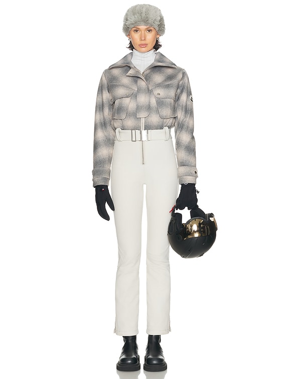 CORDOVA Telluride Ski Suit in Plaid Smoke & Stone | FWRD