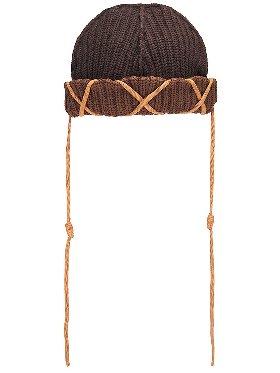 Charles Jeffrey LOVERBOY Skull Balloon Beanie in Brown | FWRD