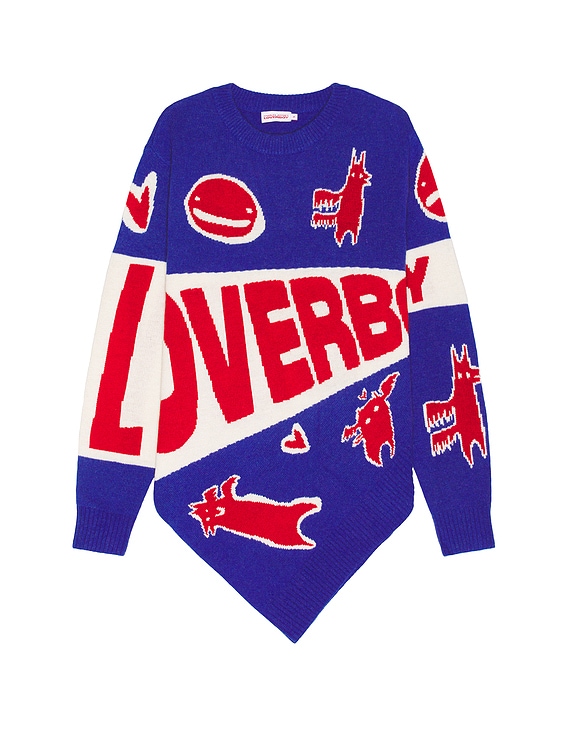 Charles Jeffrey LOVERBOY Topsy Turvy Loverboy Logo Jumper in Charles Jeffrey LOVERBOY Topsy Turvy Loverboy Logo Jumper in