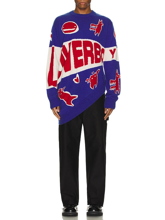 Charles Jeffrey LOVERBOY Topsy Turvy Loverboy Logo Jumper in Charles Jeffrey LOVERBOY Topsy Turvy Loverboy Logo Jumper in