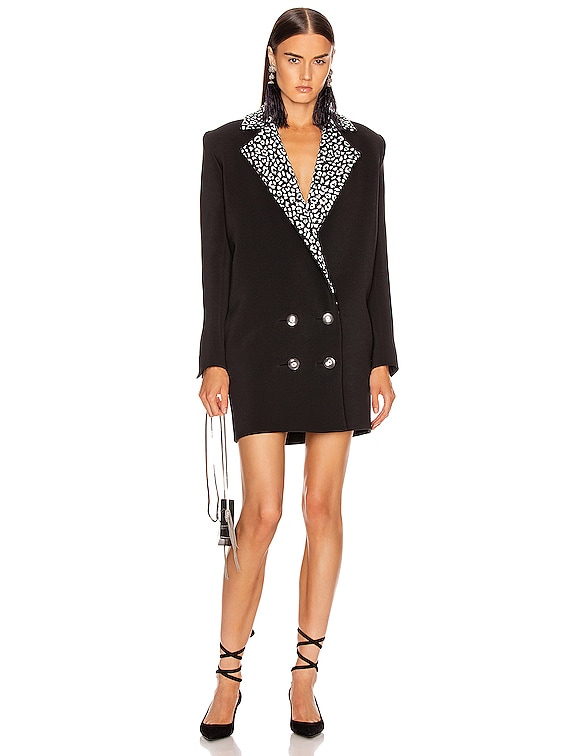 CARMEN MARCH Double Label Coat Dress in Black FWRD