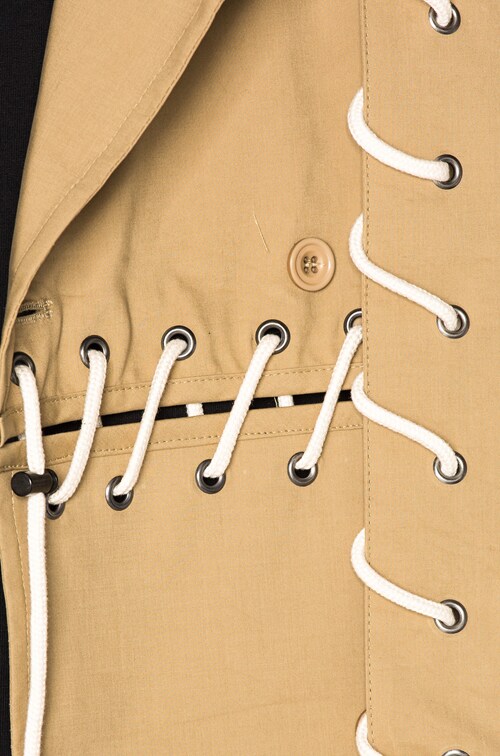 Craig Green Laced Trench in Beige | FWRD