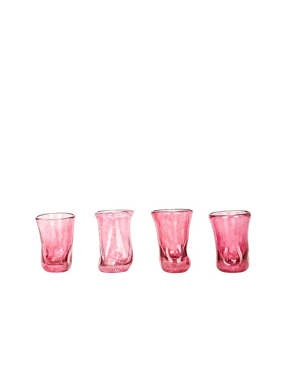 Recycled Glass Drinking Glasses, Set of 4